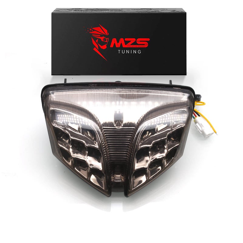 MZS مصباح خلفي للدراجة النارية MZS LED مع إشارة انعطاف مدمجة دخانية متوافقة مع GSXR600 GSXR 600 2008-2016 / GSXR750 GSXR 750 2008-2016 / GSXR1000 GSXR 1000 2009-2013 / SV650 2016-2022 - Image 1